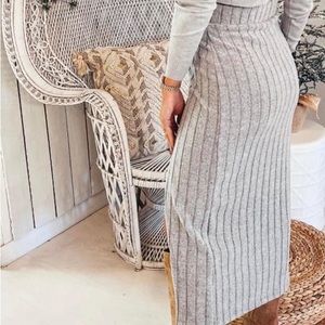 Open slit skirt